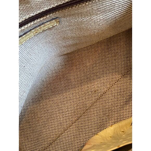 Vintage Dooney & Bourke Ostrich Domed Purse Satchel Bag - Picture 12 of 16